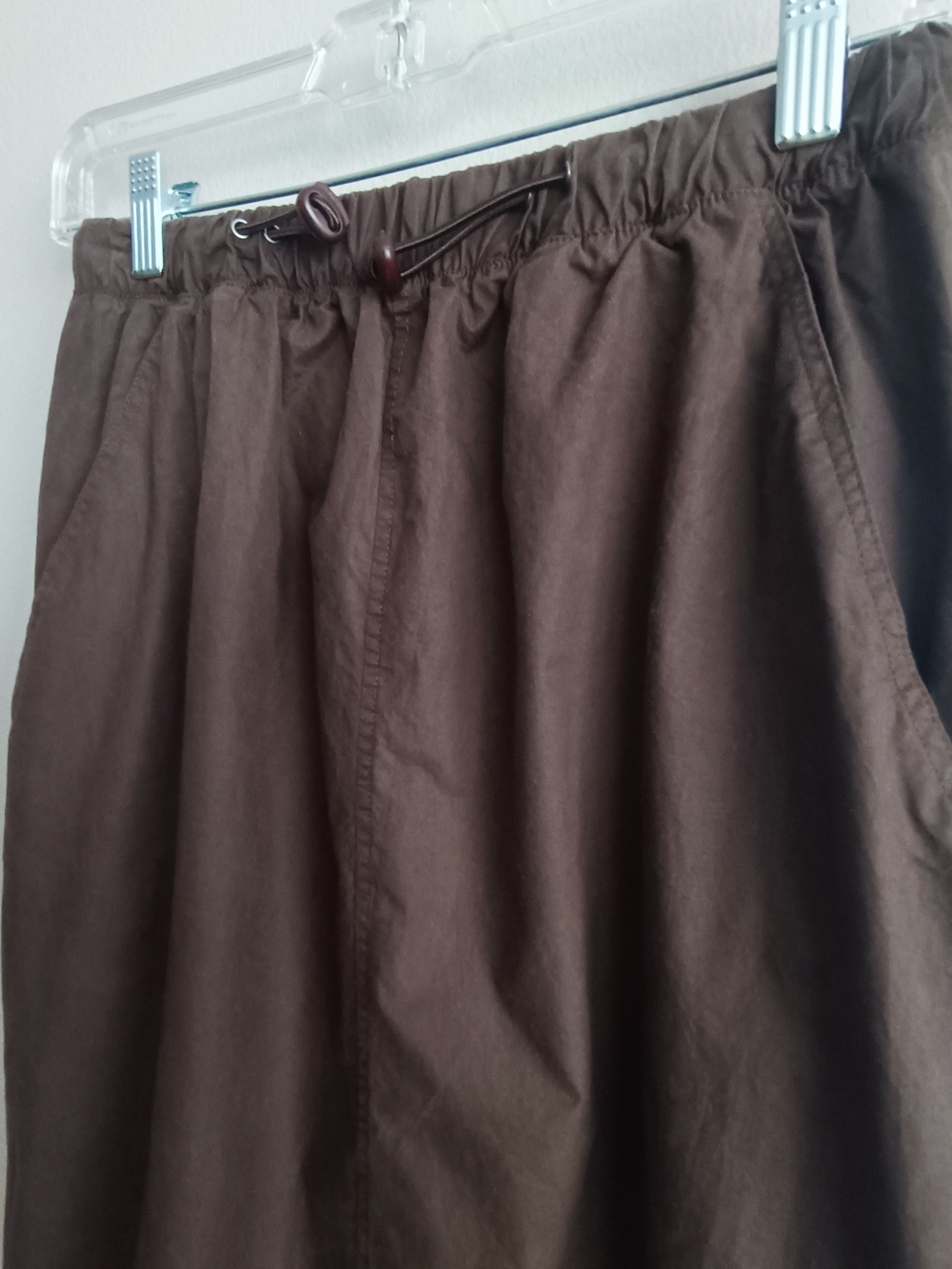 Frankie Los Angeles Upcycled Parachute Maxi Skirt in Earthy Brown Cotton Size S - Picture 7 of 16